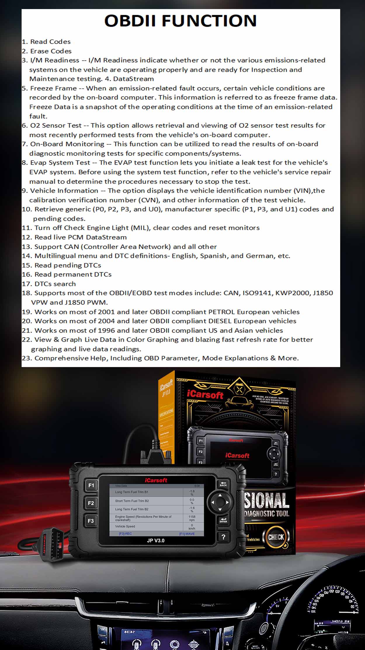 Diagnostic Tools Japanese Car Diagnostic Tools JP V3.0