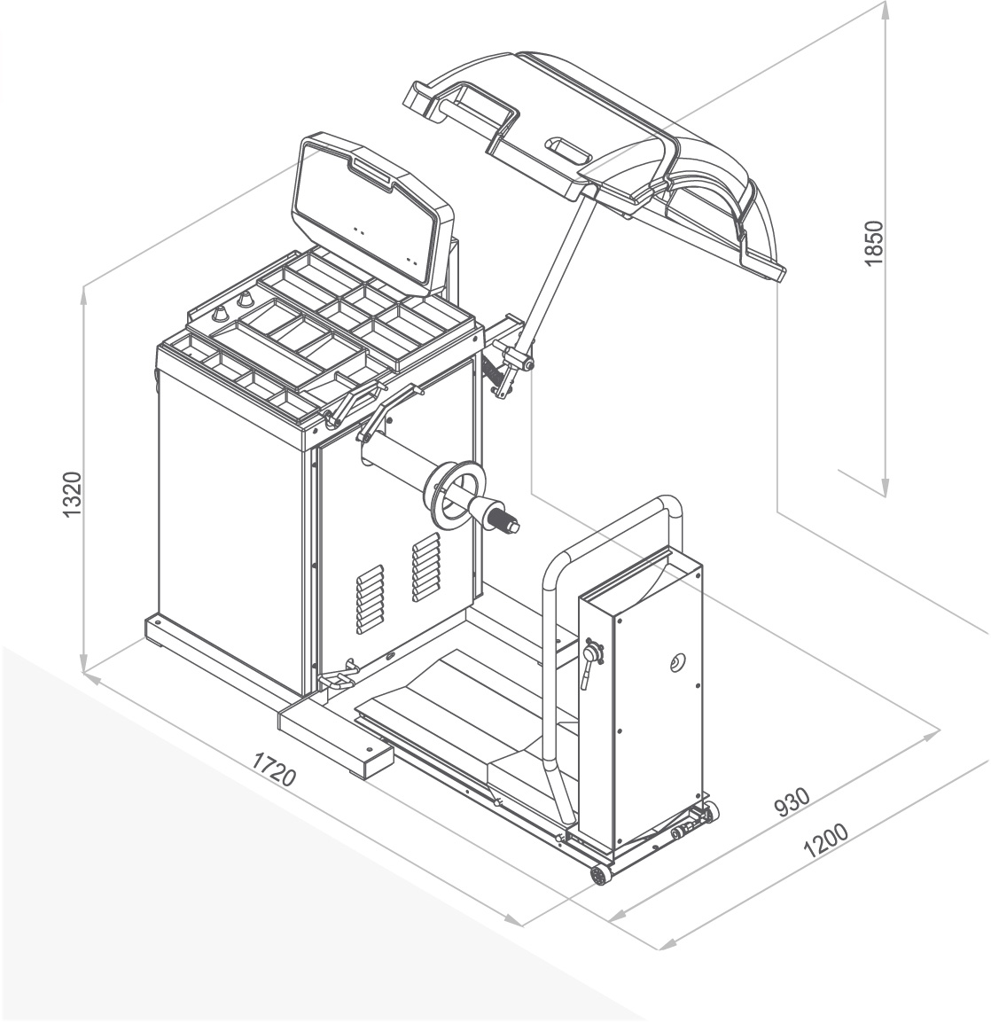 Wheel Balancers WHEEL BALANCER CAR, ALL COMMERCIAL VEHICLES AND